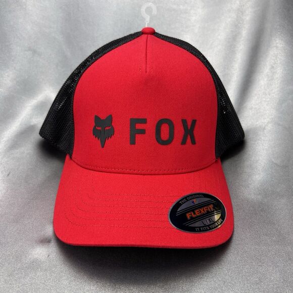 Fox Racing Absolute Flexfit Hat Mens L / XL Lid Cap Flame Red MX Summer Vacation - Picture 4 of 15